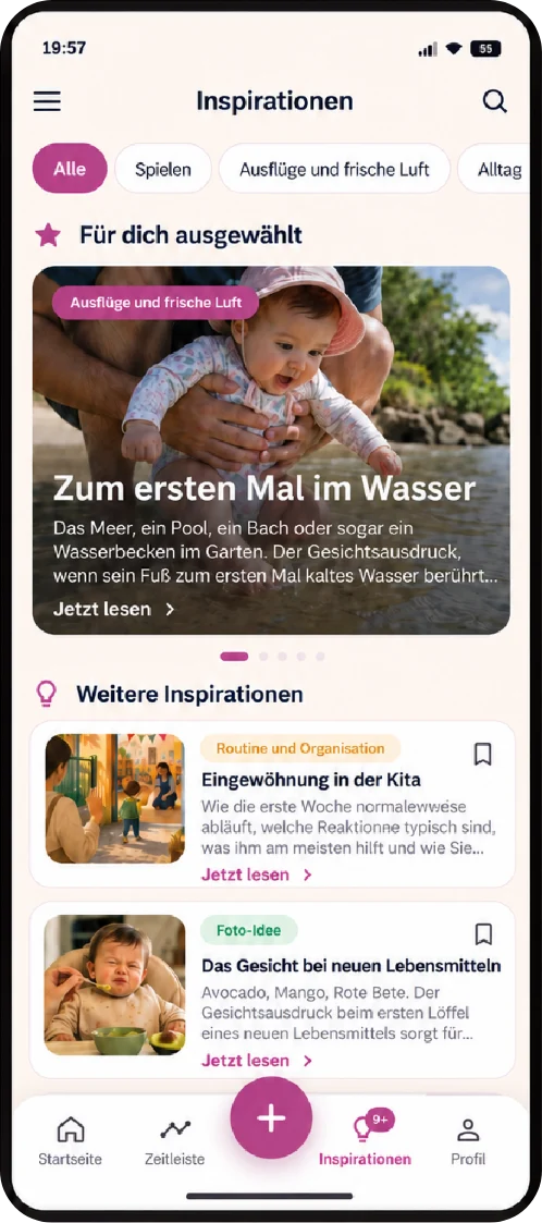 Inspirationen mit Vorschlägen für Momente